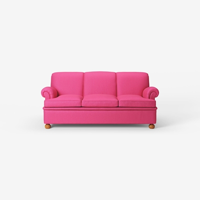 Sofa 703 - Svenskt Tenn Online - Length 190 cm, Vägen, Dark pink, Josef Frank