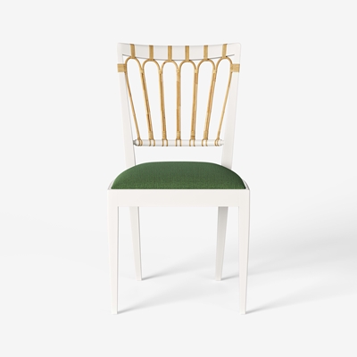 Chair 1165 - Svenskt Tenn Online - Heavy Linen , Green, Josef Frank
