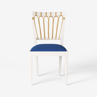 Chair 1165 - Svenskt Tenn Online - Heavy Linen , Blue, Josef Frank