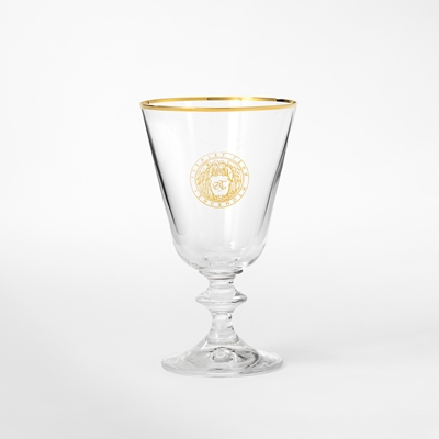 Wine Glass Golden Brim and Emblem - Svenskt Tenn Online - 23 cl, Glass, Gold, Svenskt Tenn