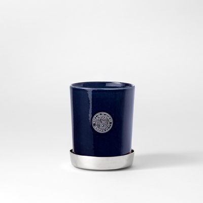 Pot Tolvekarna - Svenskt Tenn Online - Height 12,5 cm, Stoneware, Midnight blue, Erika Pekkari