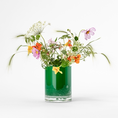 Vase Hurricane Soda - Svenskt Tenn Online - 18 cm, Glass, Green, Skogsberg & Smart