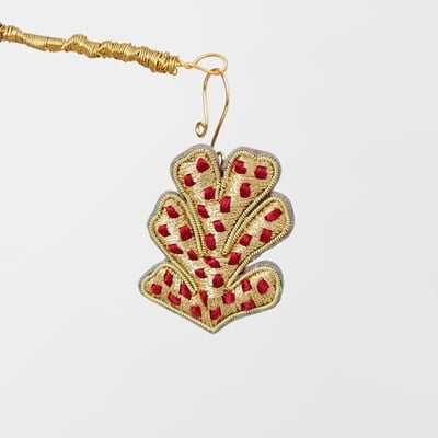Decoration Wish Cone Embroidered - Svenskt Tenn Online - Silk, Red, Sophia Edstrand