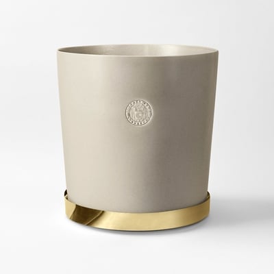 Pot Tolvekarna - Svenskt Tenn Online - Height 37,5 cm, Stoneware, Oyster, Erika Pekkari