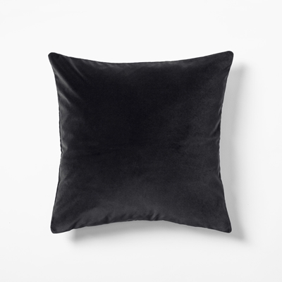 Cushion Velvet - Svenskt Tenn Online - Length 50 cm Width 50 cm, Velvet, Nero, Svenskt Tenn