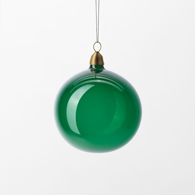 Christmas Bauble - Svenskt Tenn Online - Height 8 cm, Glass, Green, Svenskt Tenn