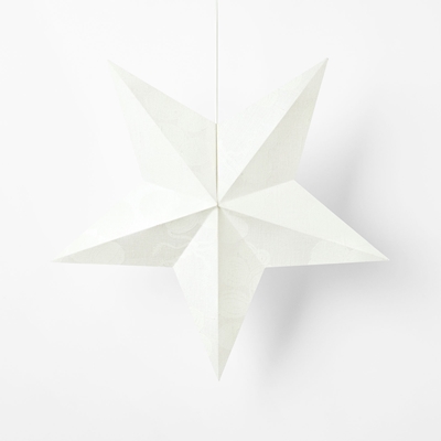Advent Star Lamp Svenskt Tenn - Svenskt Tenn Online - 53x53x13 cm, Linen, Celotocaulis, Star, White, Josef Frank/Svenskt Tenn