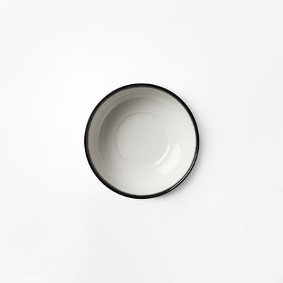 Bowl Dé - Svenskt Tenn Online - Diameter 12,9 cm, Porcelain, Black White, Ann Demeulemeester