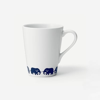 Cup Big Elefant - Svenskt Tenn Online - Porcelain, Blue, Ingegerd Råman