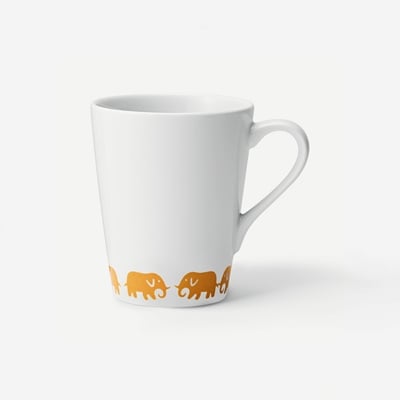 Cup Big Elefant - Svenskt Tenn Online - Porcelain, Yellow, Ingegerd Råman