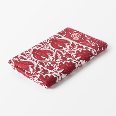 Table Cloth Indian Rose - Svenskt Tenn Online - Cotton, Red, Svenskt Tenn