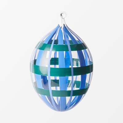 Handpainted Glass Egg - Svenskt Tenn Online - Height 10 cm, Evelina Kroon
