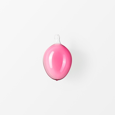 Glass Egg - Svenskt Tenn Online - Height 3 cm, Glass, Round, Light Pink, Svenskt Tenn
