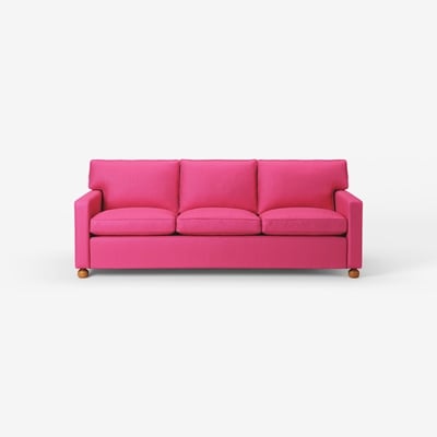 Sofa 3031 - Svenskt Tenn Online - Length 220 cm, Vägen, Dark pink, Josef Frank