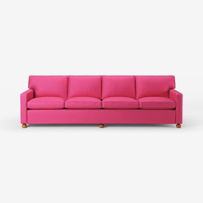 Sofa 3031 - Svenskt Tenn Online - Length 285 cm, Vägen, Dark pink, Josef Frank
