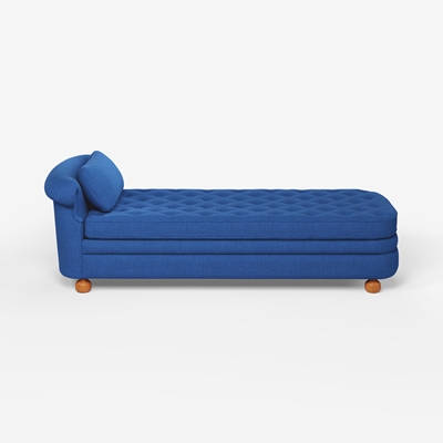 Couch 775 - Svenskt Tenn Online - Heavy Linen , Blue, Josef Frank