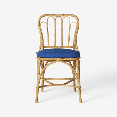 Chair Pad 1184 - Svenskt Tenn Online - Heavy Linen , Blue, Svenskt Tenn